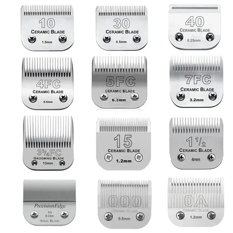 Dog Grooming Clippers - Lame en céramique professionnelle détachable pour