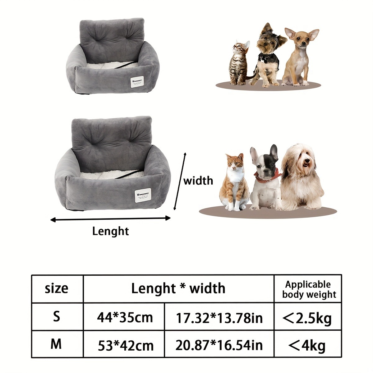 Lit de voiture pour chien, can - Pet Supplies Hours avis et prix